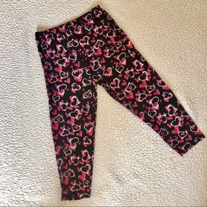 2/$10! LAST CHANCE! Heart Capri Leggings